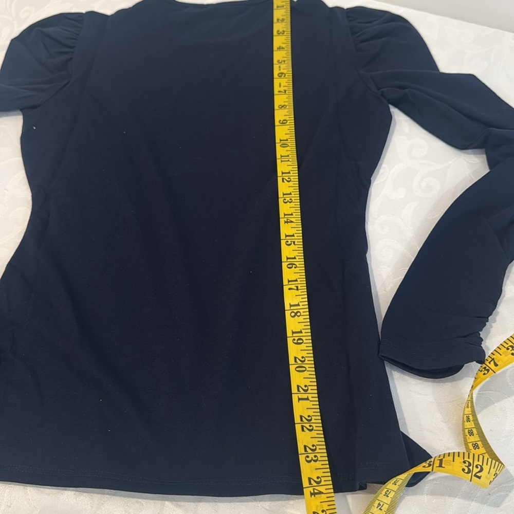 Rebecca Taylor Ruched Long Sleeve Top. Ladies XS - Picture 9 of 9